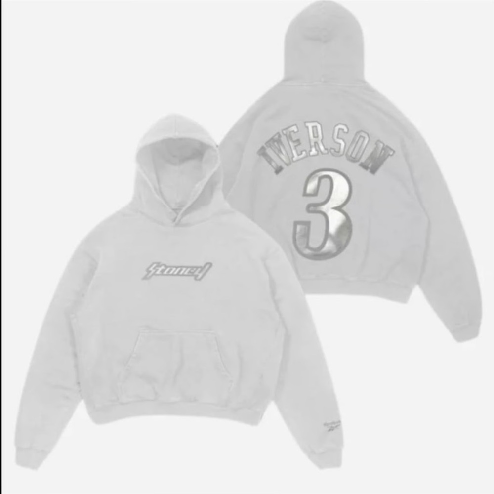 Post Malone x Reebok “White Iverson” Anniversary Hoodie